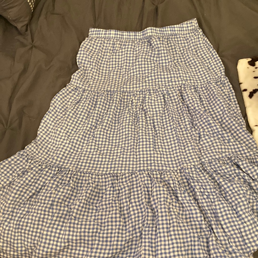 So checker pattern skirt